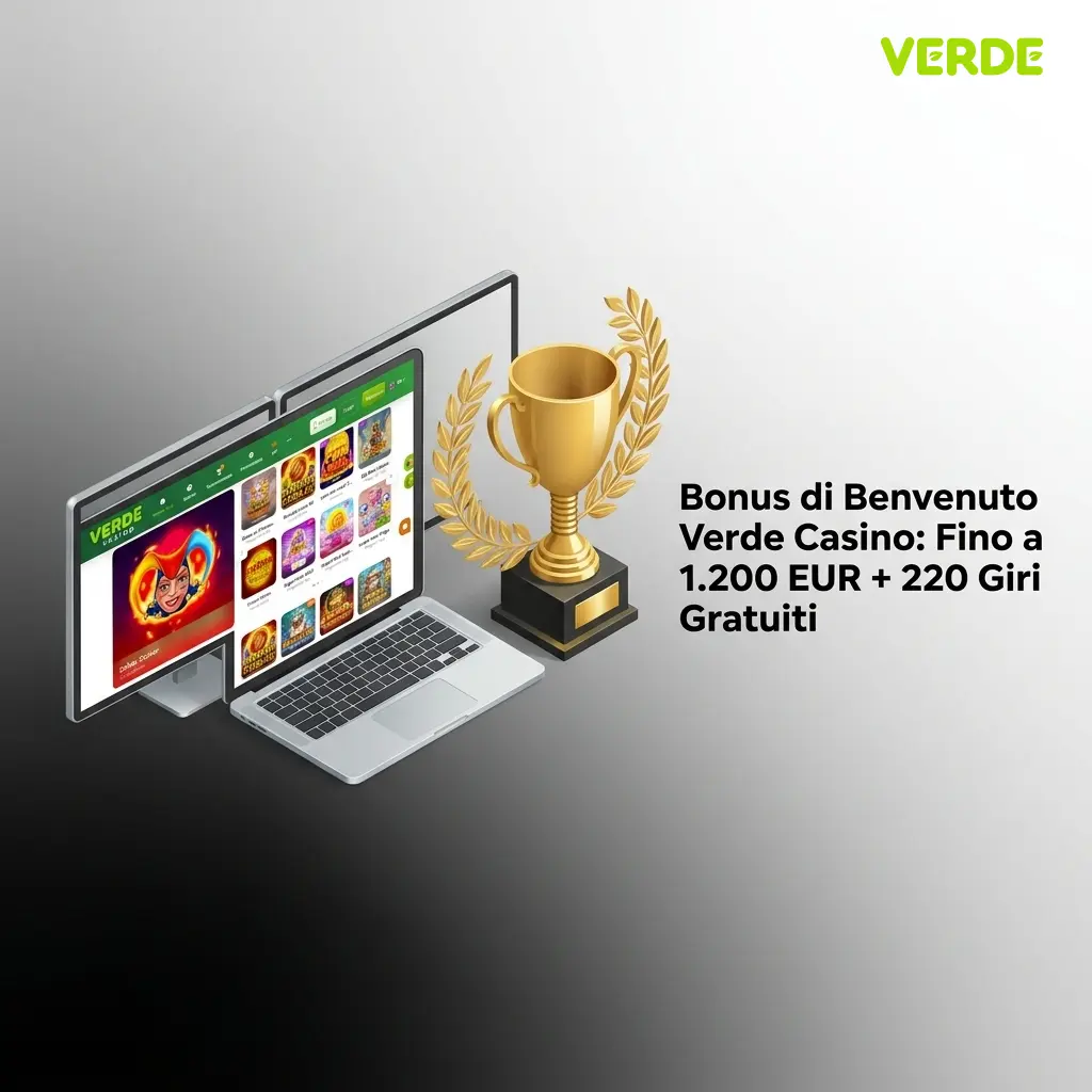 Bonus benvenuto Verde Casino: fino a 1.200 EUR e 220 giri gratuiti per nuovi giocatori italiani