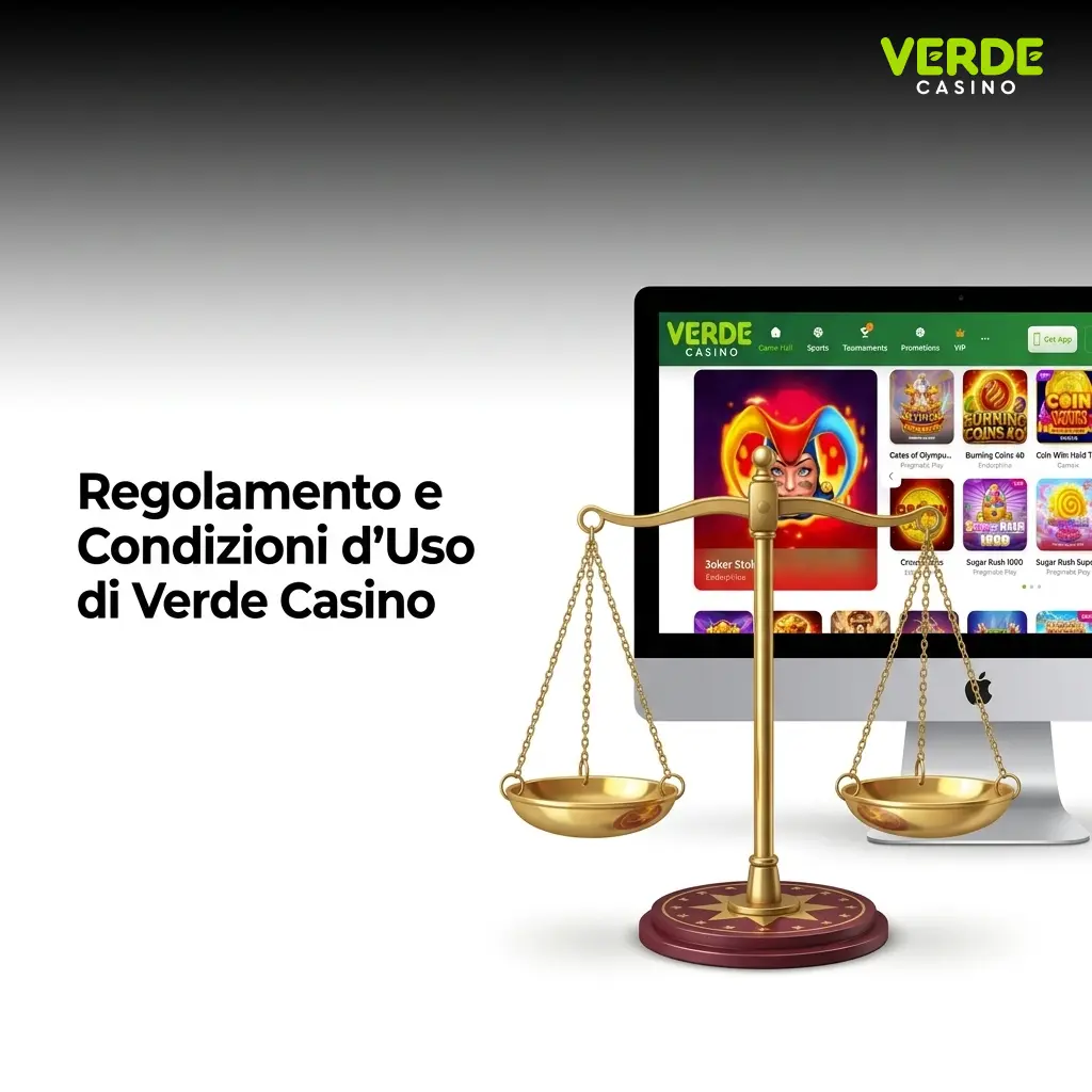 Regolamento Verde Casino Italia: età minima 18 anni, un account per utente, KYC obbligatorio e requisiti bonus.