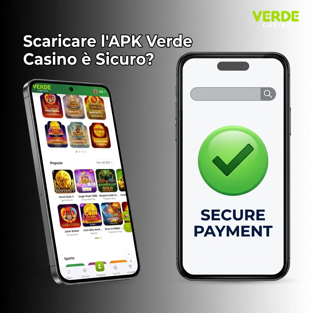 Scaricare APK Verde Casino sicuro con licenza Curaçao eGaming e crittografia SSL per protezione dati