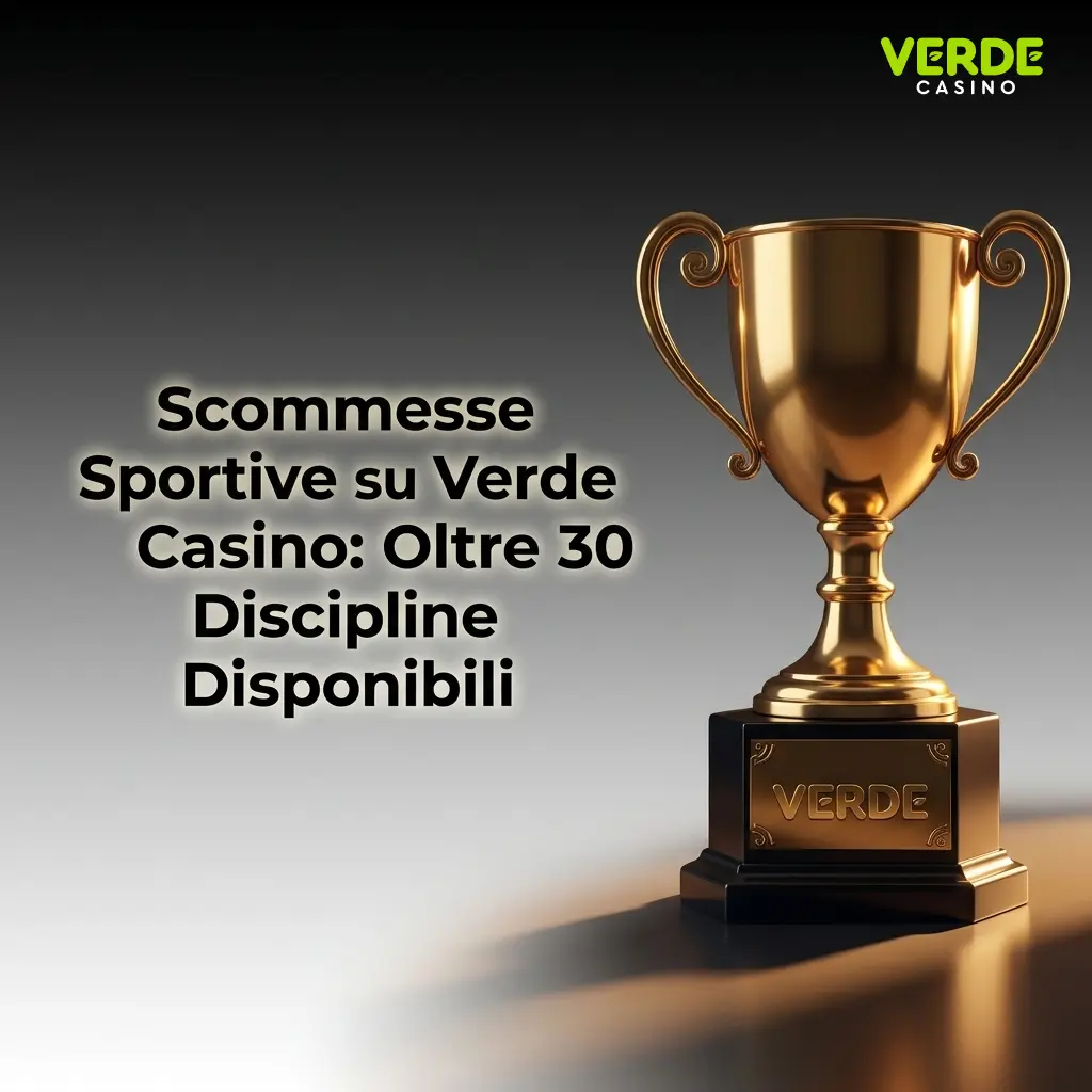 Scommesse sportive Verde Casino: oltre 30 discipline tra calcio, tennis, basket e altri sport disponibili live e pre-partita