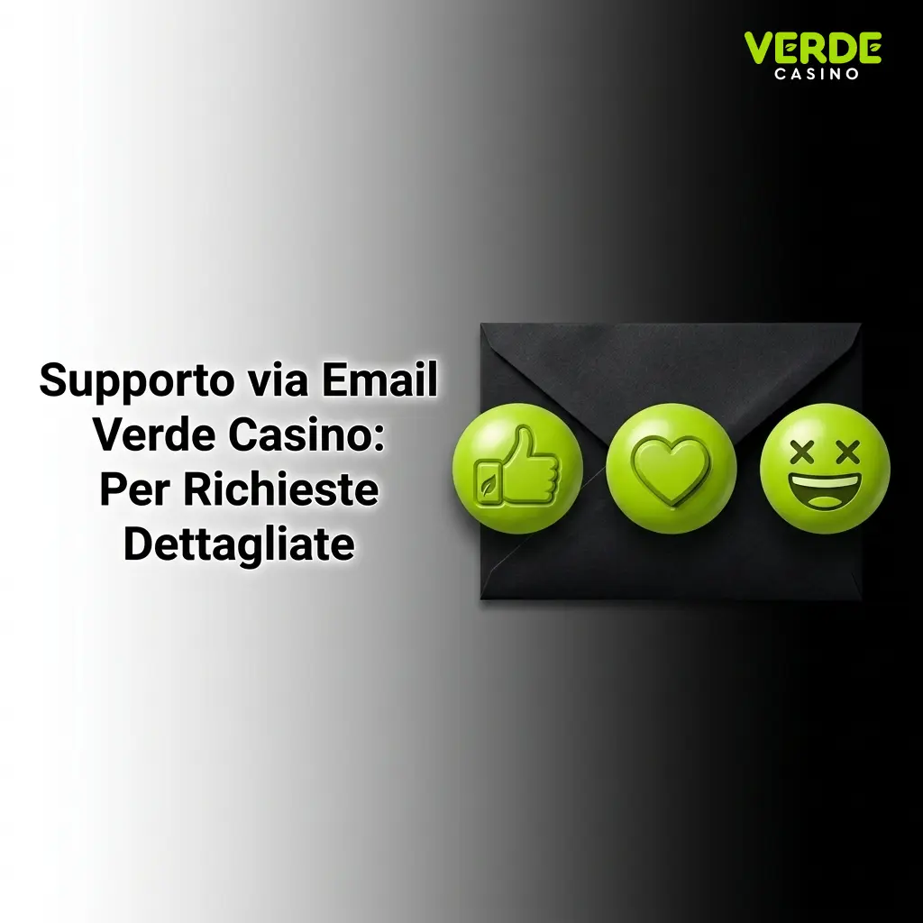Supporto email Verde Casino per richieste dettagliate, KYC, reclami e problemi finanziari con risposta entro 24 ore