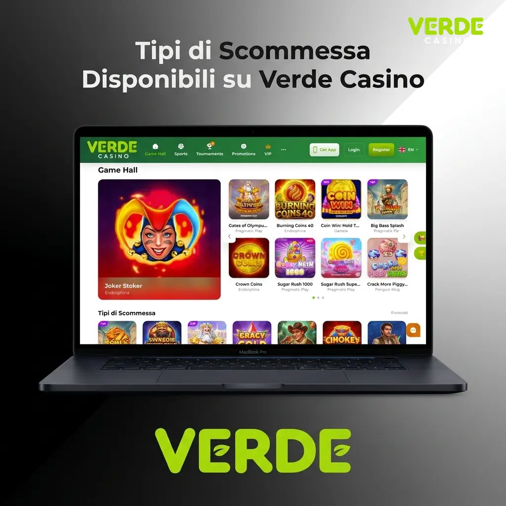 Tipi di scommessa su Verde Casino: singola, multipla e sistema per ogni strategia di gioco